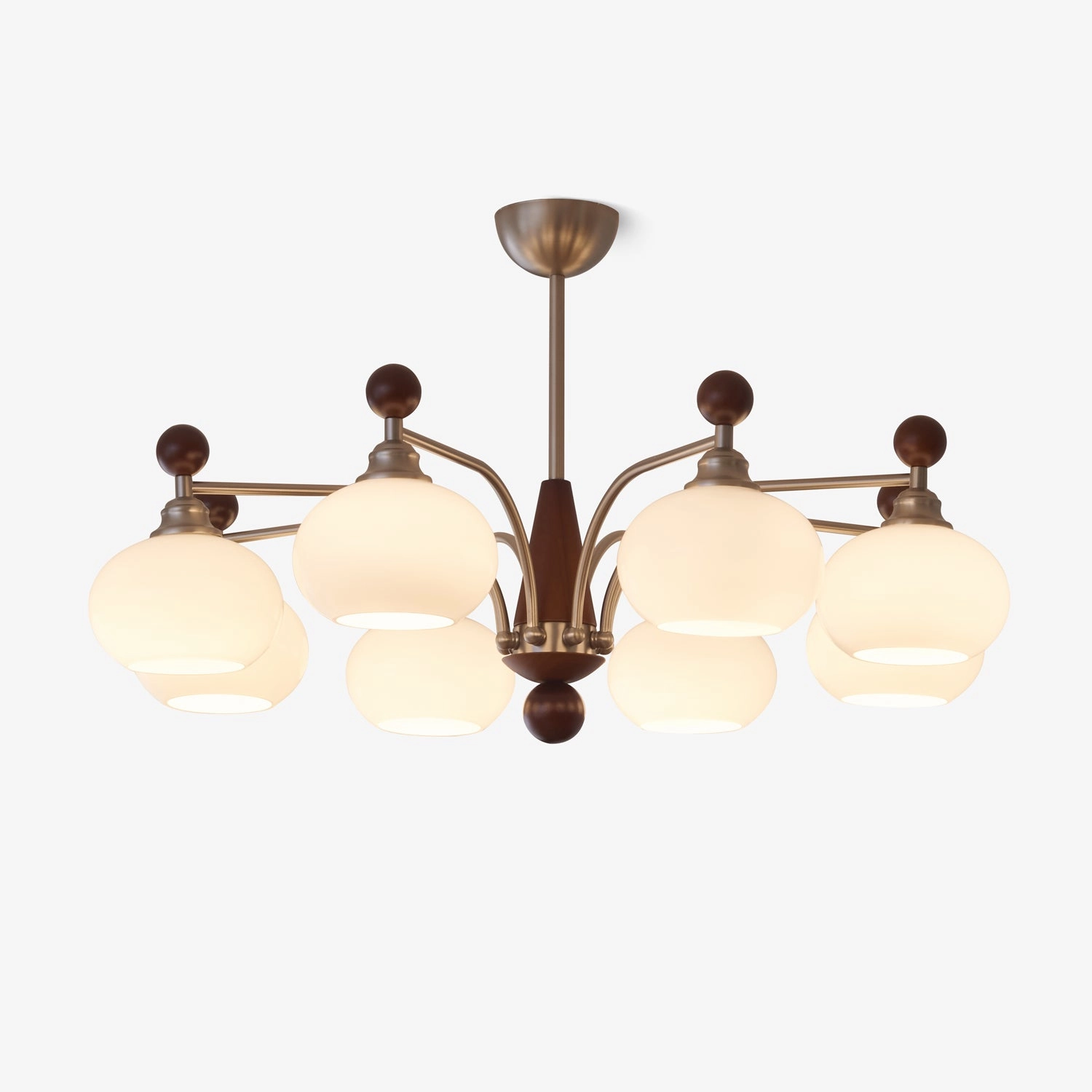 Ethereal Orbit Chandelier minimalist reading light
