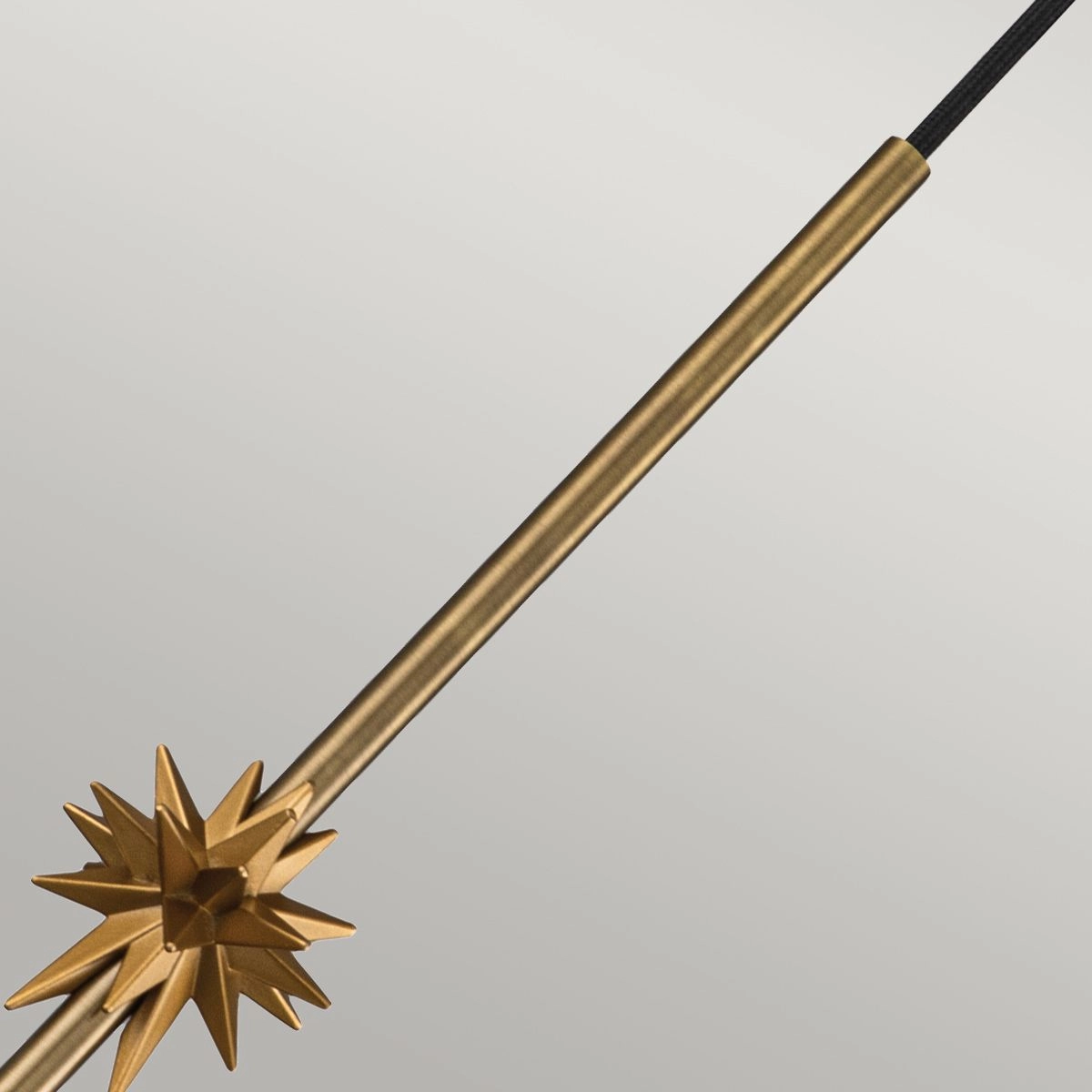 Etoile Aged Brass and Gold Leaf Small Ceiling Pendant Light
