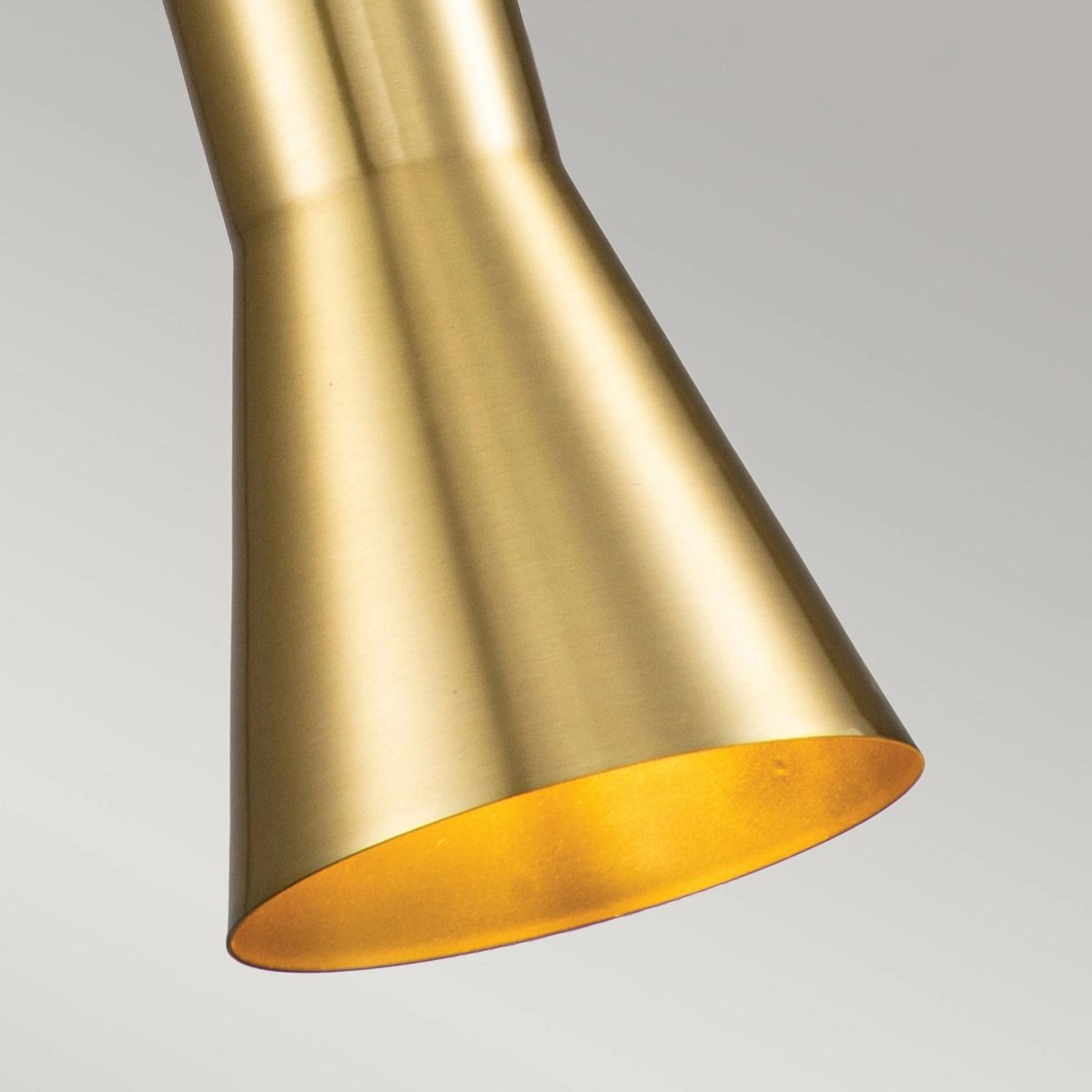 Etoile Aged Brass and Gold Leaf Small Ceiling Pendant Light