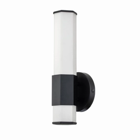 Facet Single LED Black Bathroom Wall Light vintage desk lamp