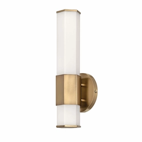 Facet Single LED Brass Bathroom Wall Light vintage desk lamp