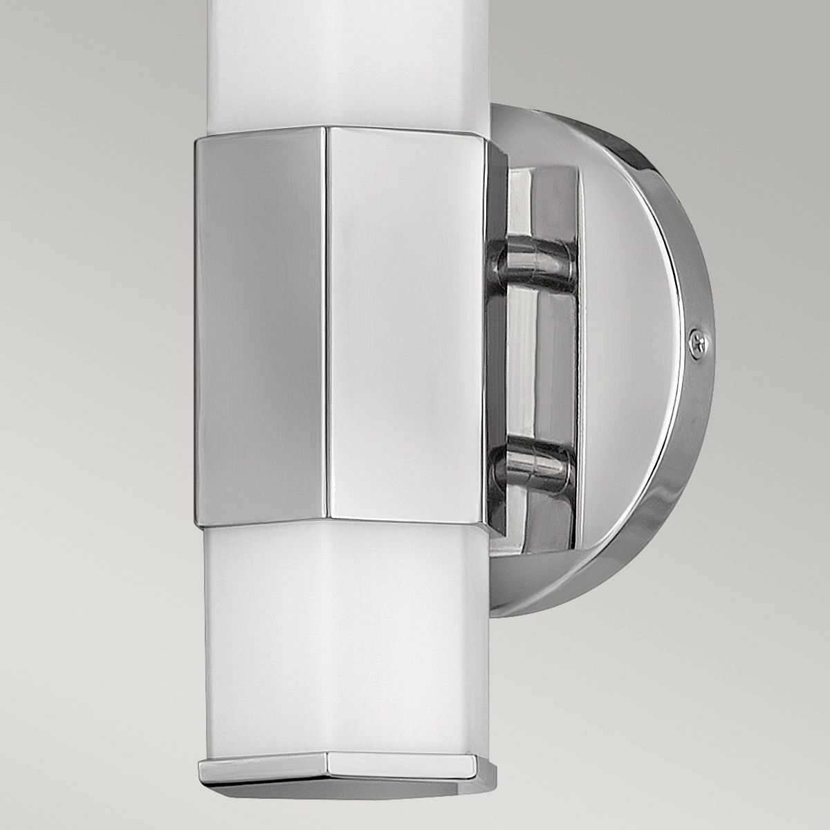 Facet Single LED Polished Chrome Bathroom Wall Light