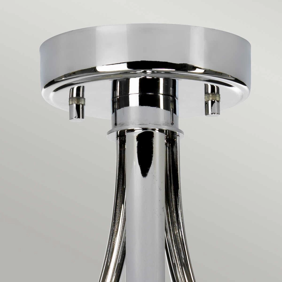 Falmouth 3 Light Semi Flush Polished Chrome Bathroom Light