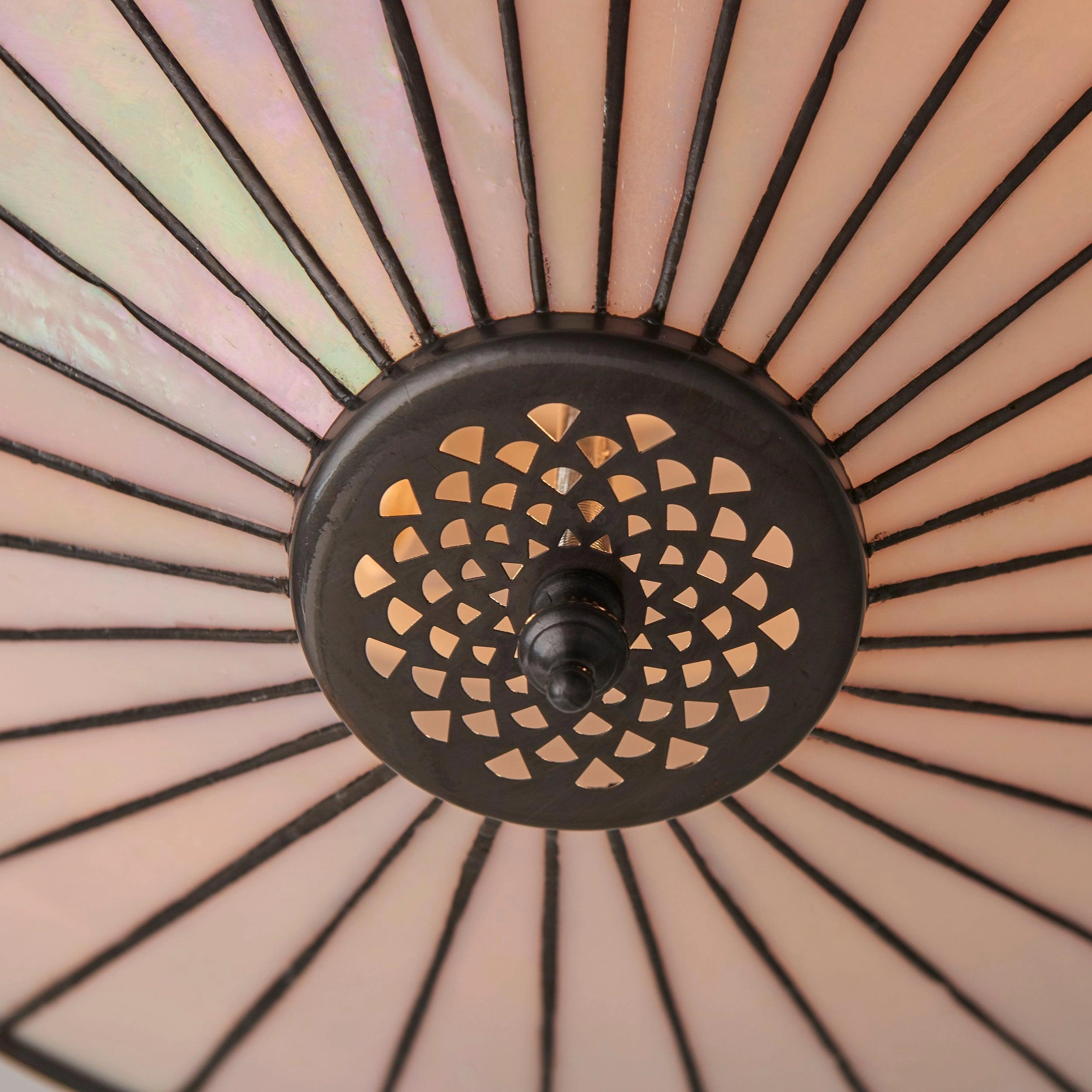 Fargo Medium Inverted Tiffany Ceiling Light (adjustable)