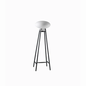 Fdb M?bler U5 Hiti Floor Lamp Opal Glass, Black/Black decorative indoor light