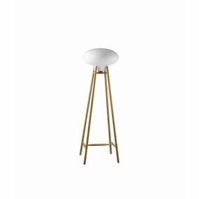 Fdb M?bler U5 Hiti Floor Lamp Opal Glass, Natural/Black decorative indoor light