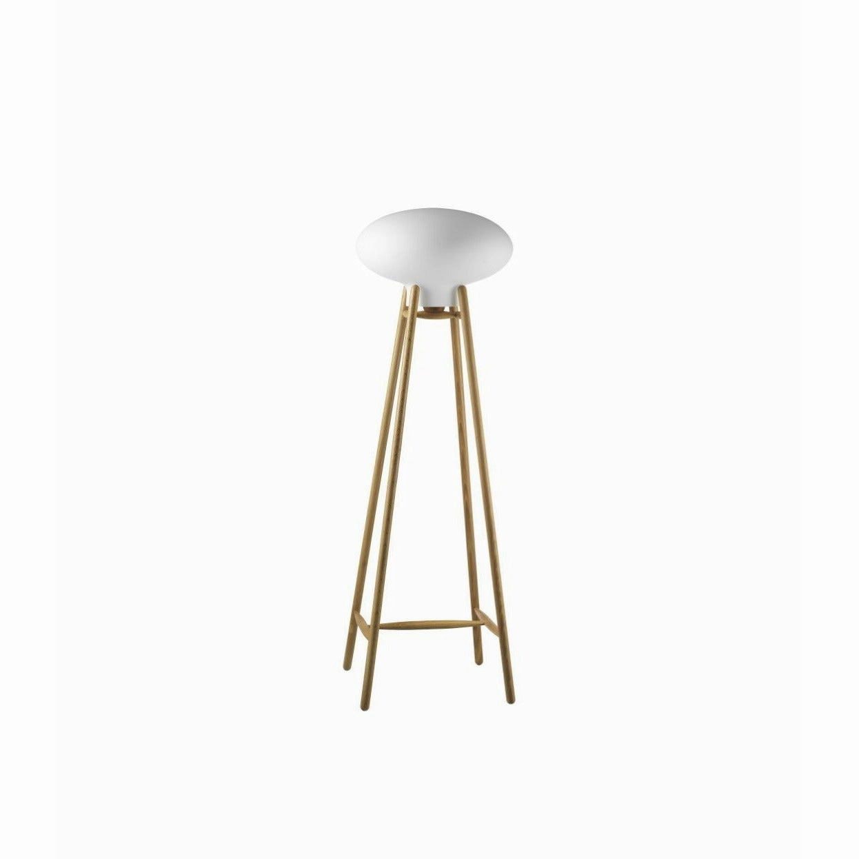Fdb M?bler U5 Hiti Floor Lamp Opal Glass, Natural/Black decorative indoor light