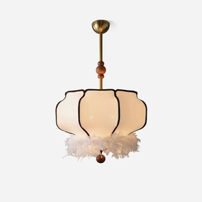 Feathered Lantern Pendant Light surface mount ceiling lamp