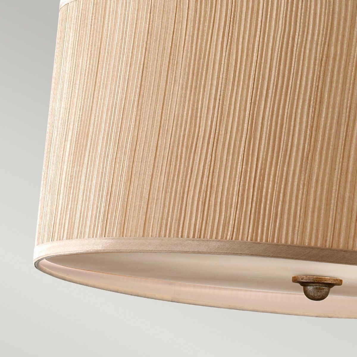 Feiss Abbey 3 Light Silver Pendant Ceiling Light