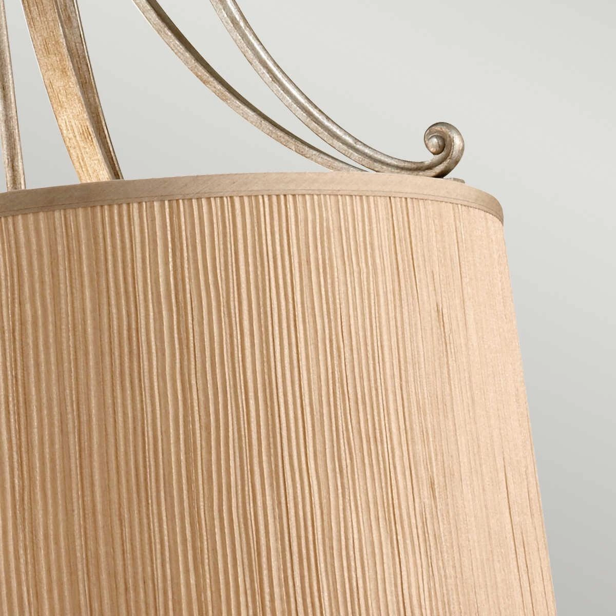 Feiss Abbey 3 Light Silver Pendant Ceiling Light