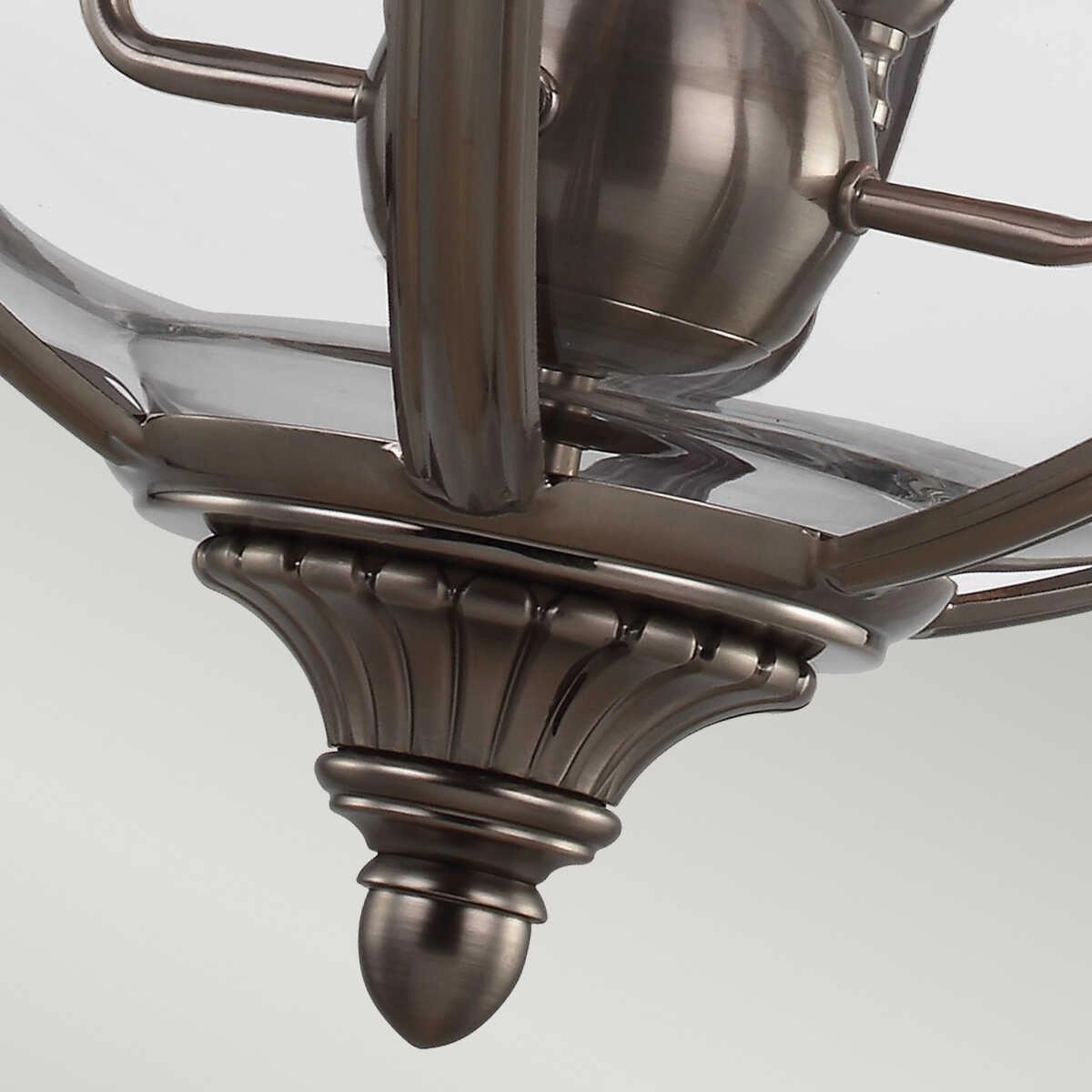 Feiss Adams Nickel Ceiling Lantern - 4 Light