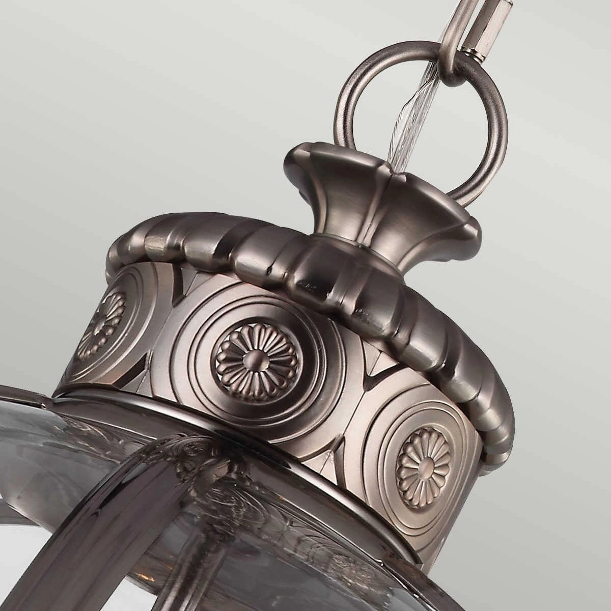 Feiss Adams Nickel Ceiling Lantern - 4 Light