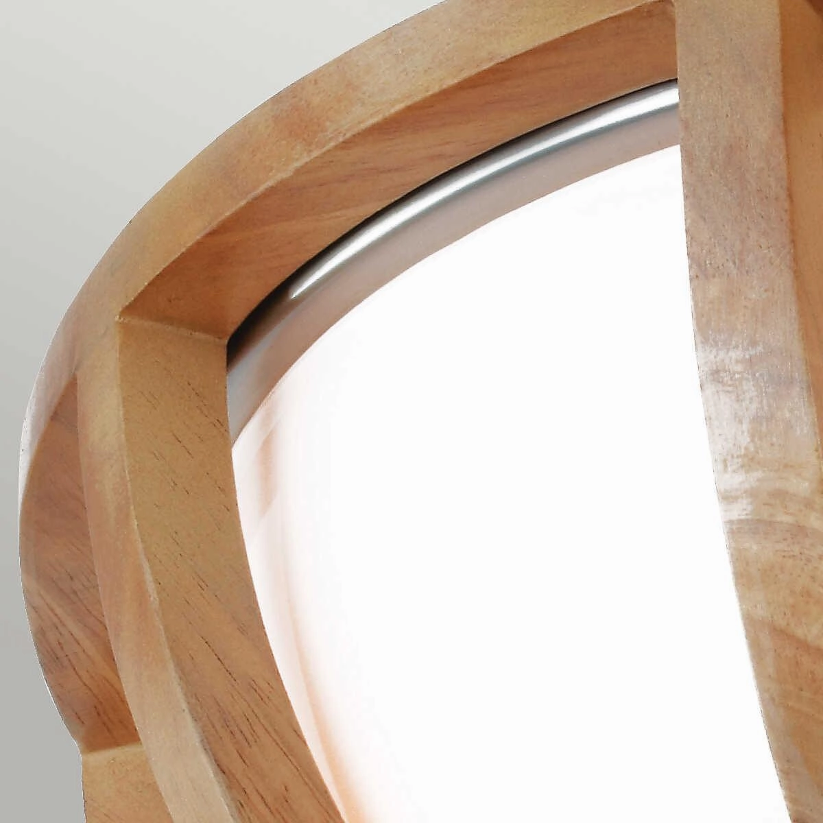Feiss Allier Flush Mount 2 Light Wood Ceiling Light