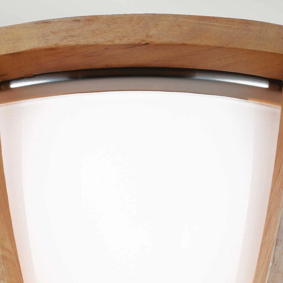 Feiss Allier Flush Mount 2 Light Wood Ceiling Light