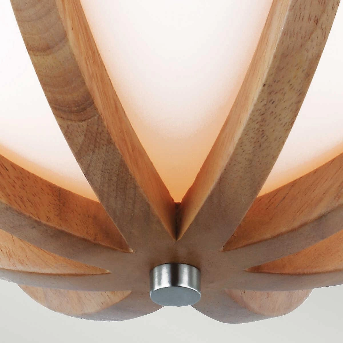 Feiss Allier Flush Mount 2 Light Wood Ceiling Light