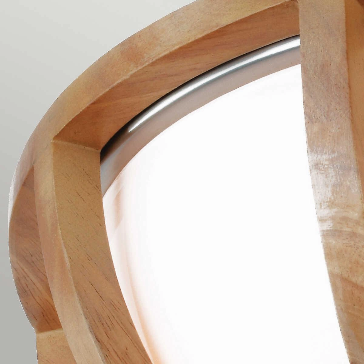 Feiss Allier Flush Mount 2 Light Wood Ceiling Light