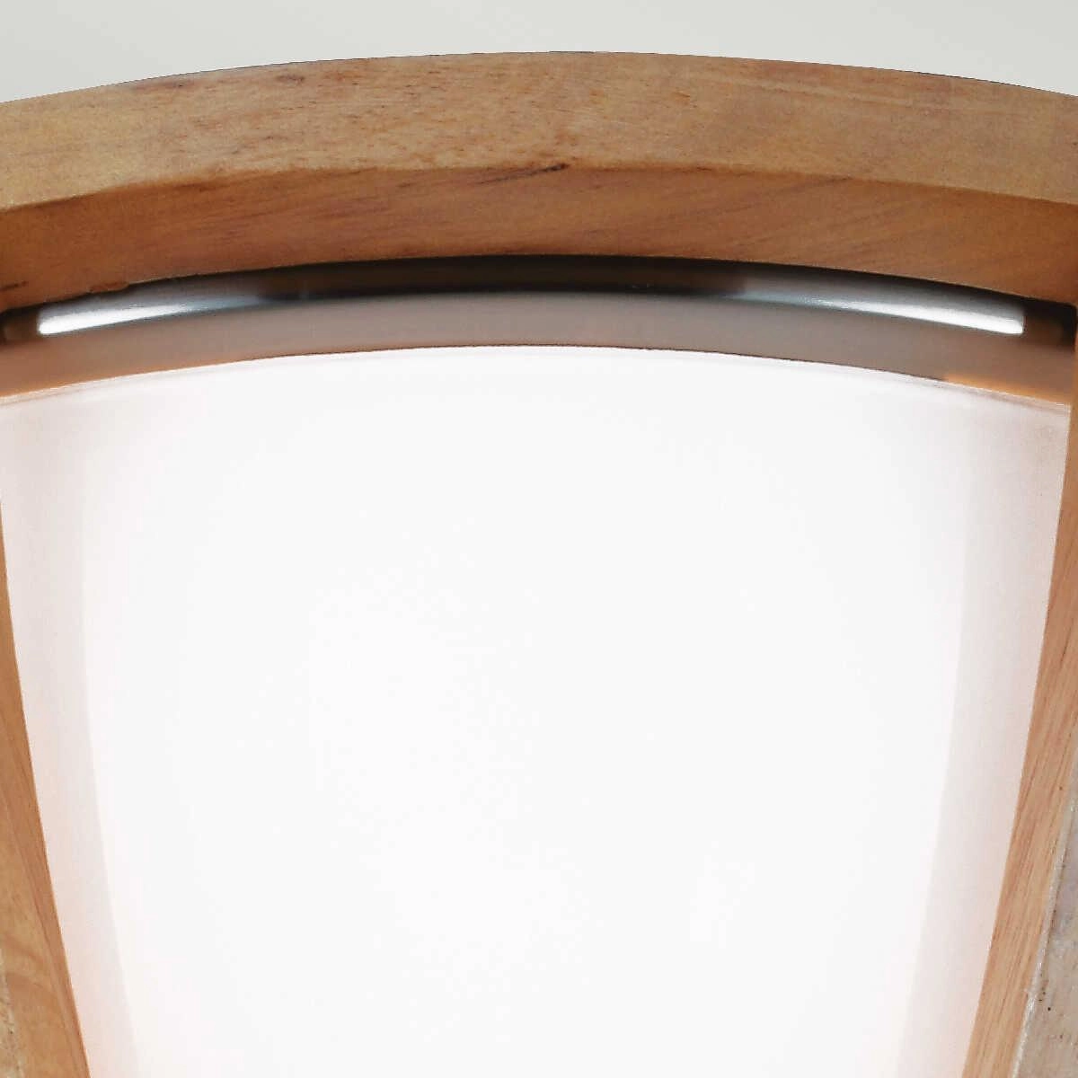 Feiss Allier Flush Mount 2 Light Wood Ceiling Light