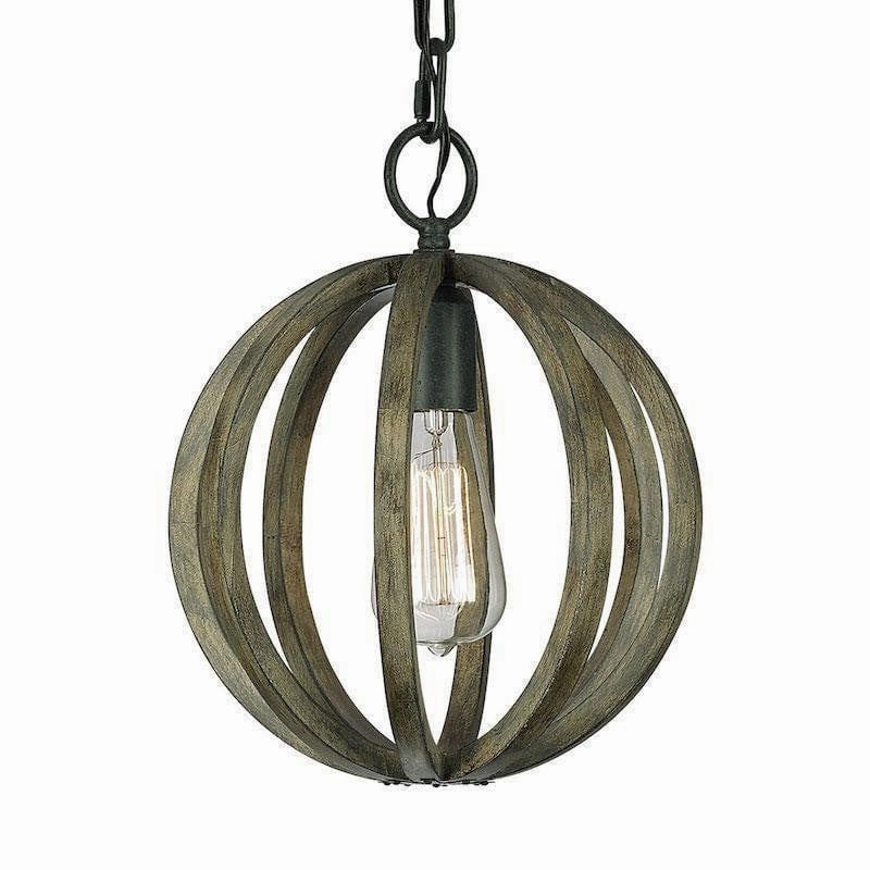 Feiss Allier Mini Ceiling Lantern - Light Wood ambient ceiling fixture