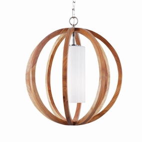 Feiss Allier Small Pendant Light Wood Ceiling Light soft glow ceiling light