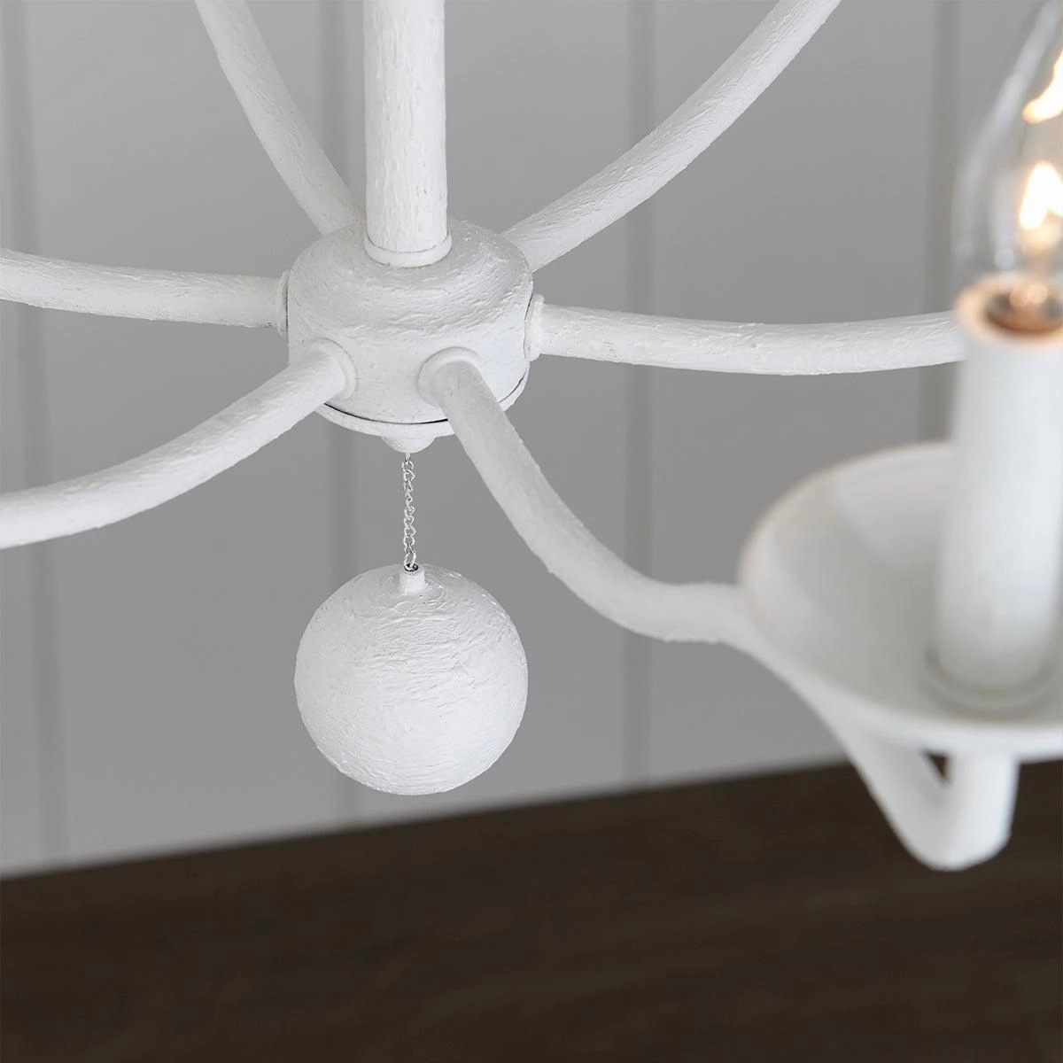 Feiss Annie 6 Light White Chandelier