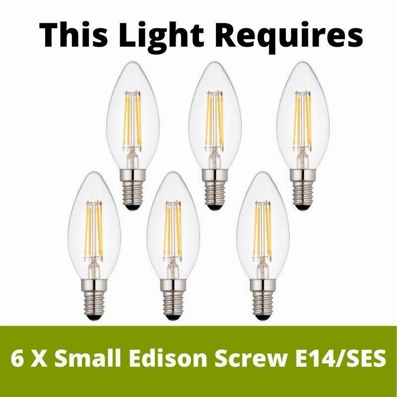 Feiss Annie 6 Light White Chandelier