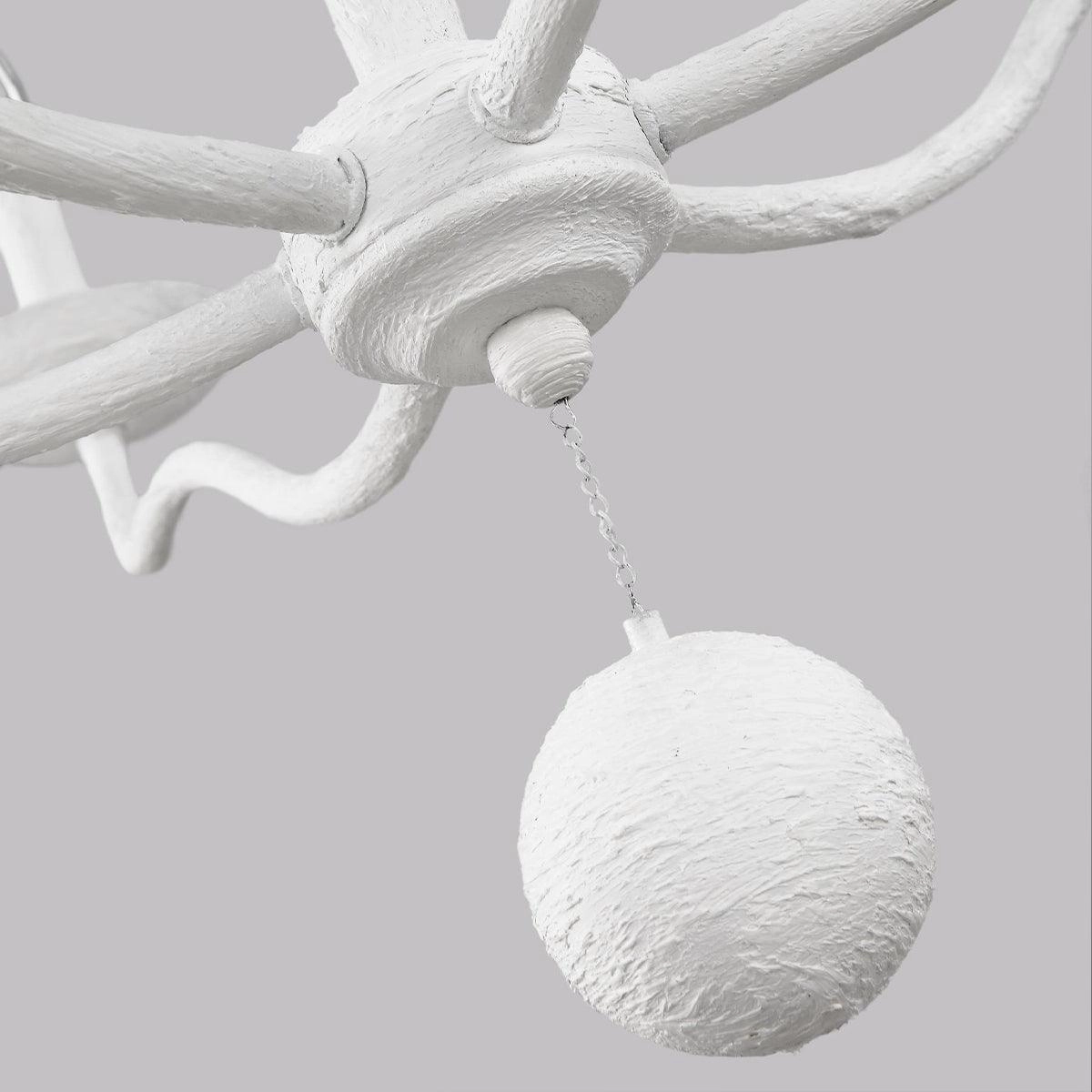 Feiss Annie 6 Light White Chandelier