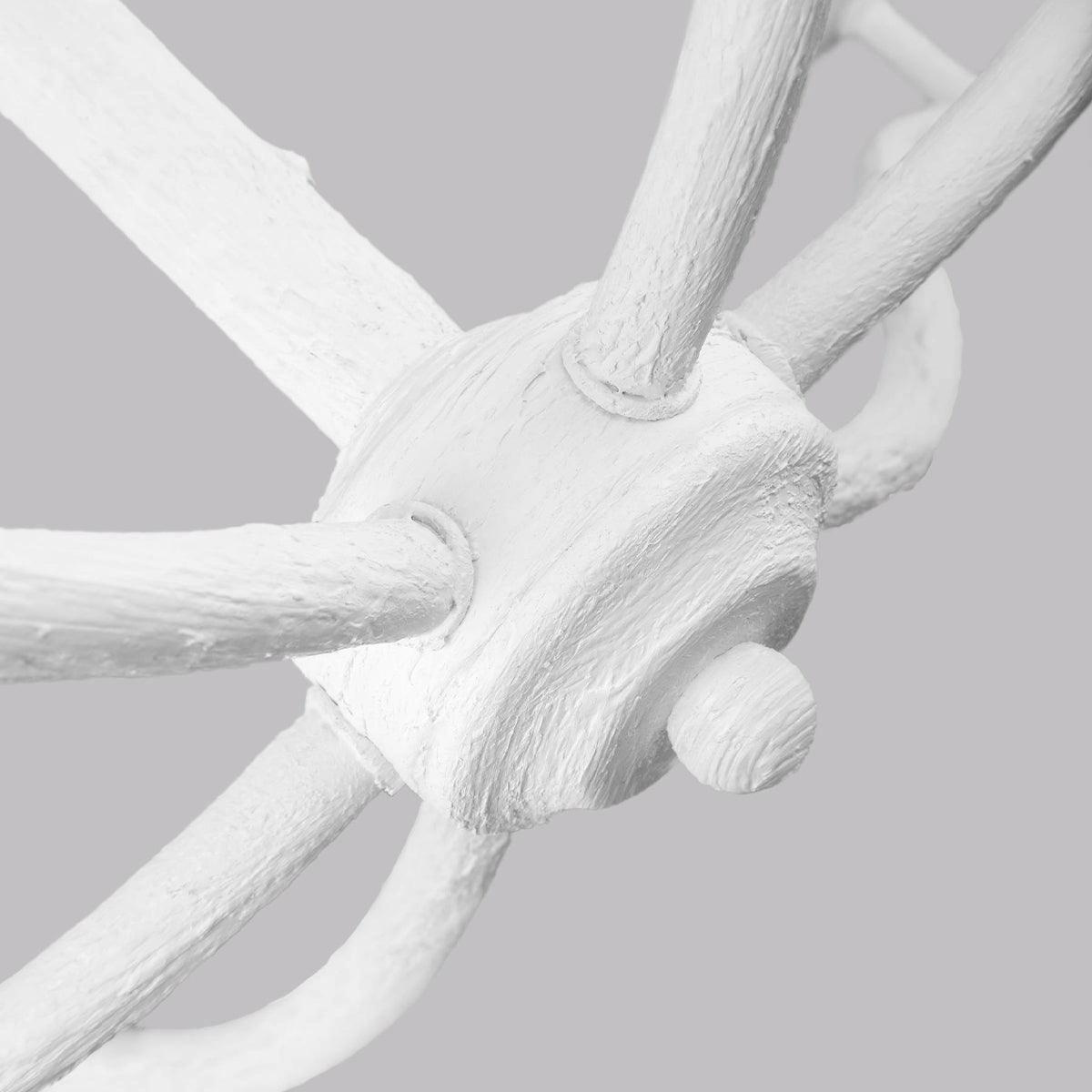 Feiss Annie 6 Light White Chandelier