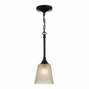 Feiss Arbor Creek 1 Light Bronze Mini Pendant Light white ceiling lamp