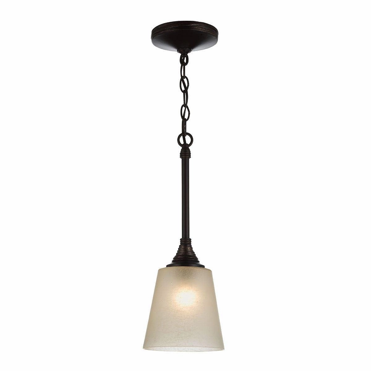 Feiss Arbor Creek 1 Light Bronze Mini Pendant Light white ceiling lamp