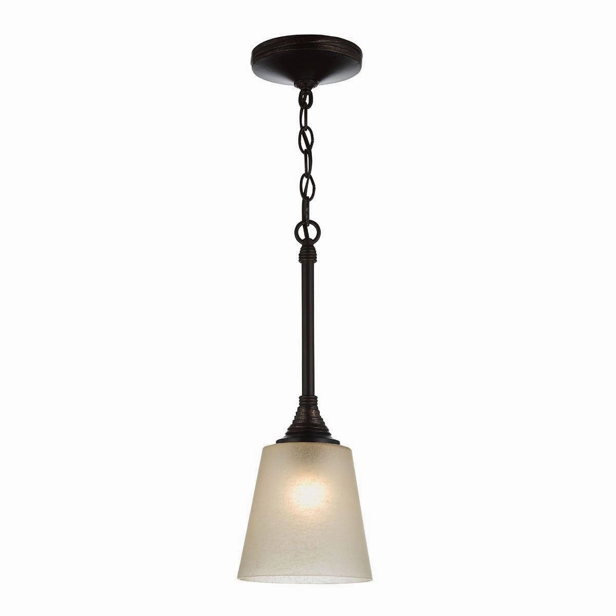 Feiss Arbor Creek 1 Light Bronze Mini Pendant Light ambient ceiling fixture