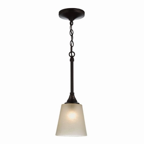 Feiss Arbor Creek 1 Light Bronze Mini Pendant Light ambient ceiling fixture