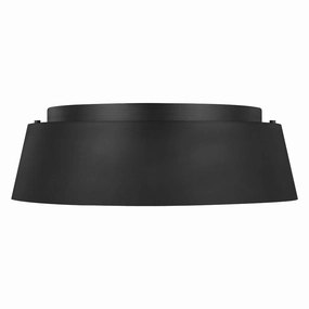 Feiss Asher 3 Light Flush Black Ceiling Light soft glow ceiling light