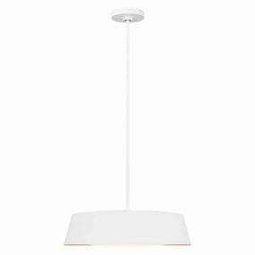 Feiss Asher 5 Light White Pendant Ceiling Light ambient ceiling fixture