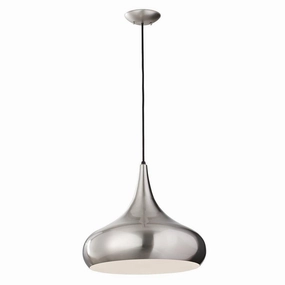 Feiss Beso 1 Light Large Brushed Steel Ceiling Pendant white ceiling lamp