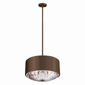 Feiss Botanic 4 Light Aged Brass Pendant Ceiling Light soft glow ceiling light