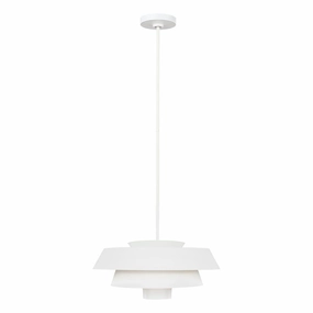 Feiss Brisbin 1 Light Matte White Pendant Ceiling Light soft glow ceiling light