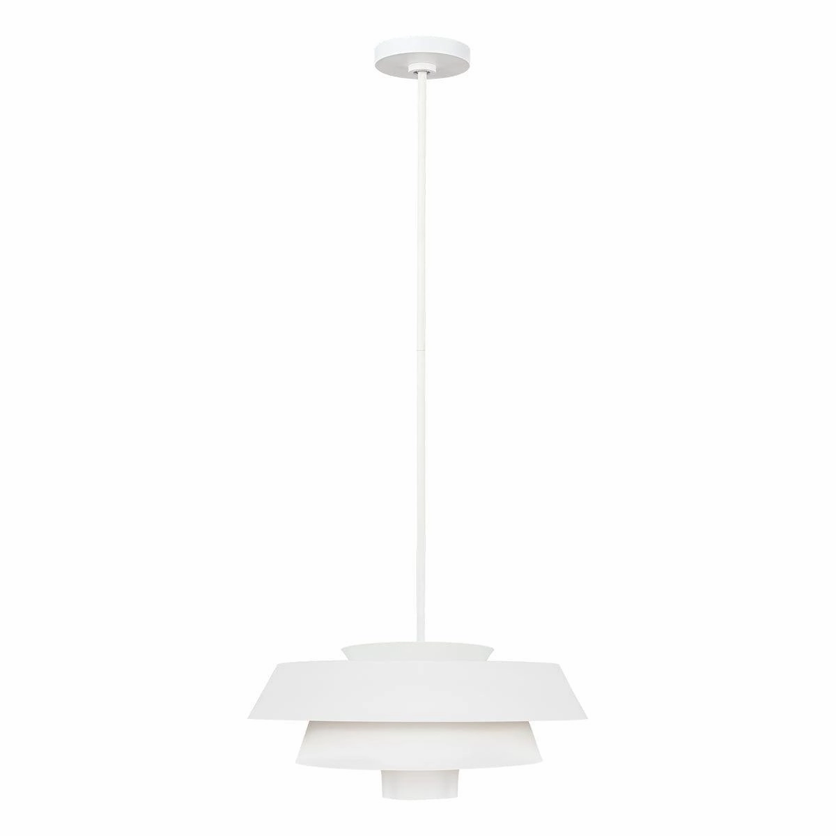 Feiss Brisbin 1 Light Matte White Pendant Ceiling Light ambient ceiling fixture