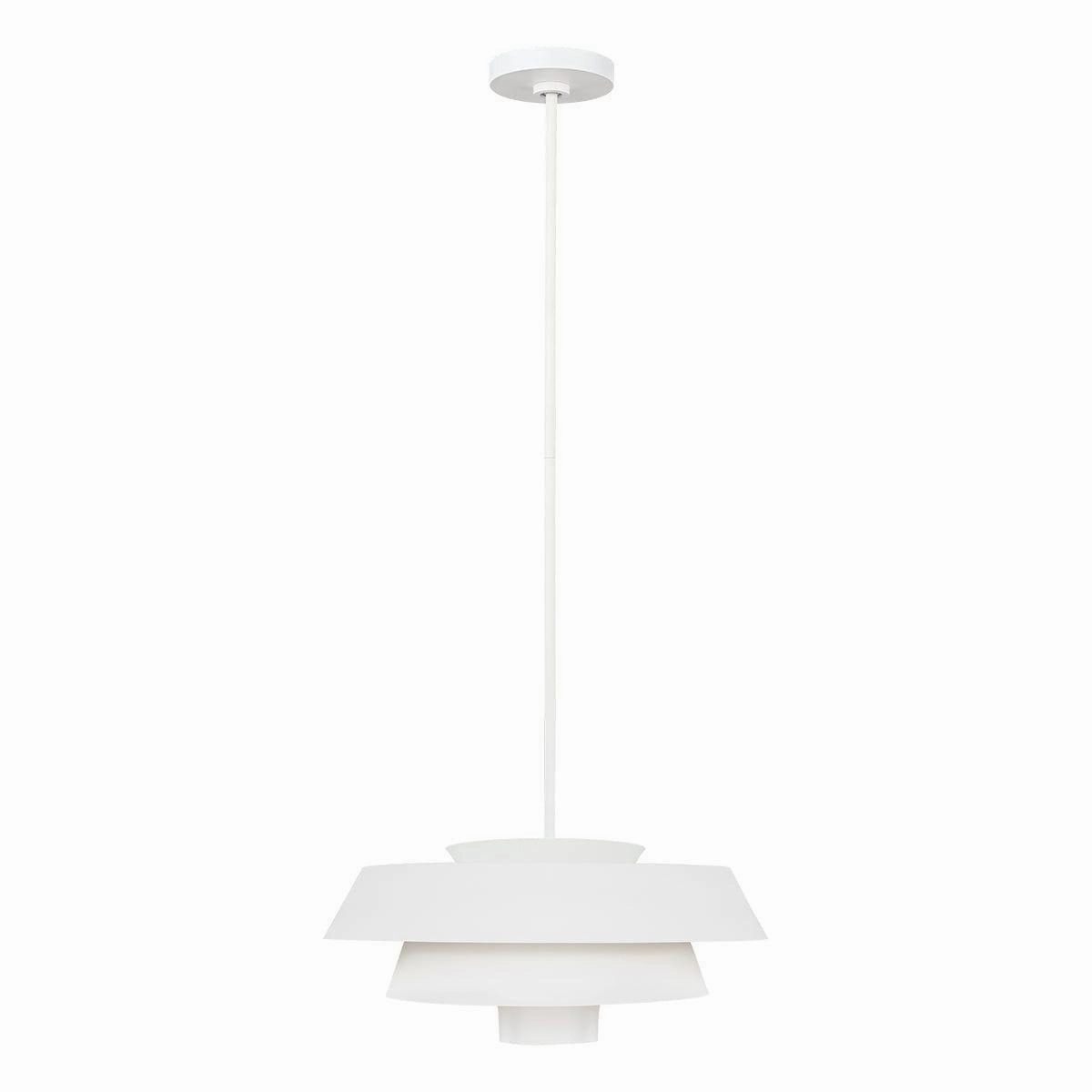 Feiss Brisbin 1 Light Matte White Pendant Ceiling Light soft glow ceiling light