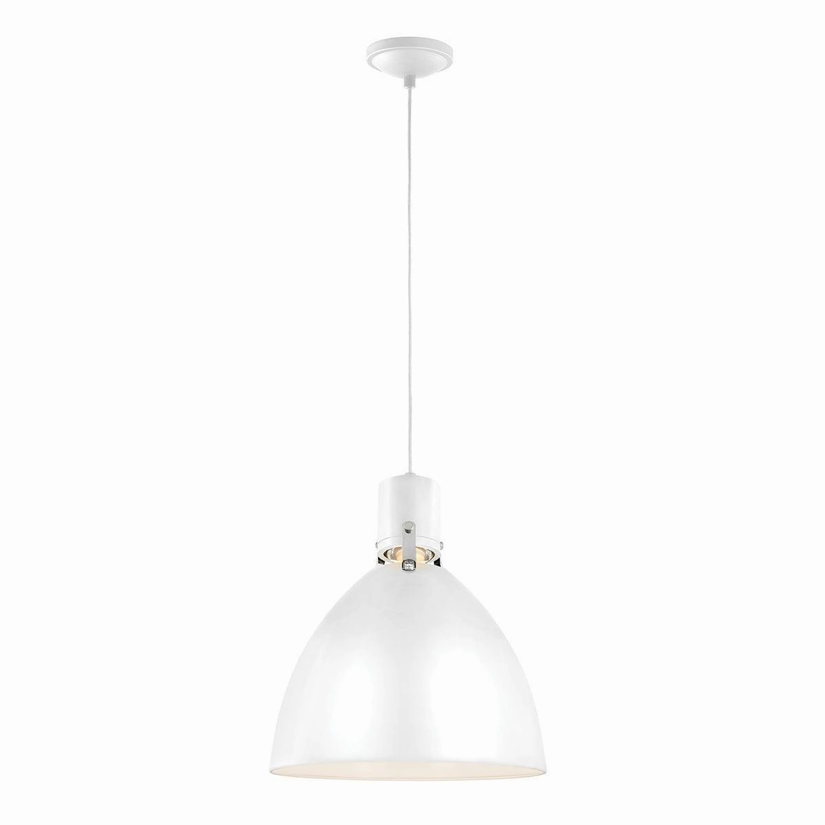Feiss Brynne Medium LED Polished Nickel Ceiling Pendant soft glow ceiling light
