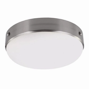 Feiss Cadence Brushed Steel Flush Ceiling Light white ceiling lamp