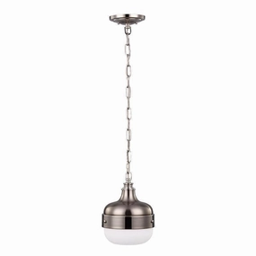 Feiss Cadence Mini Bushed Steel Pendant Ceiling Light ambient ceiling fixture