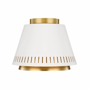 Feiss Carter 1 Light Matte White Flush Ceiling Light ambient ceiling fixture