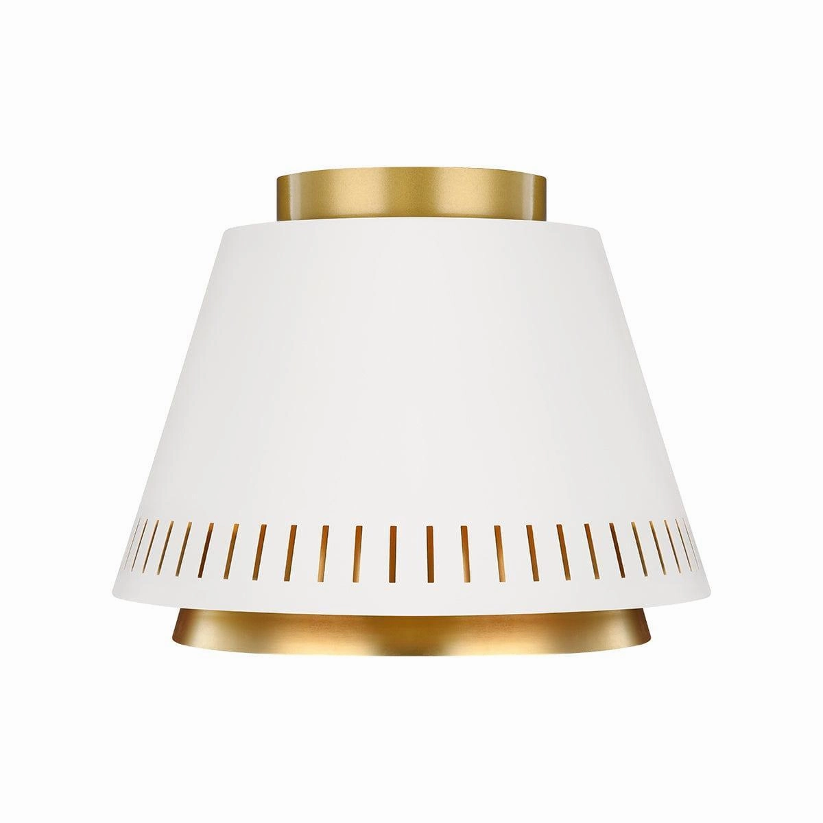 Feiss Carter 1 Light Matte White Flush Ceiling Light soft glow ceiling light