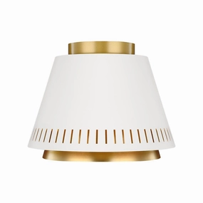 Feiss Carter 1 Light Matte White Flush Ceiling Light soft glow ceiling light