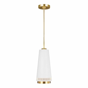 Feiss Carter 1 Light Style A Matte White Ceiling Pendant soft glow ceiling light