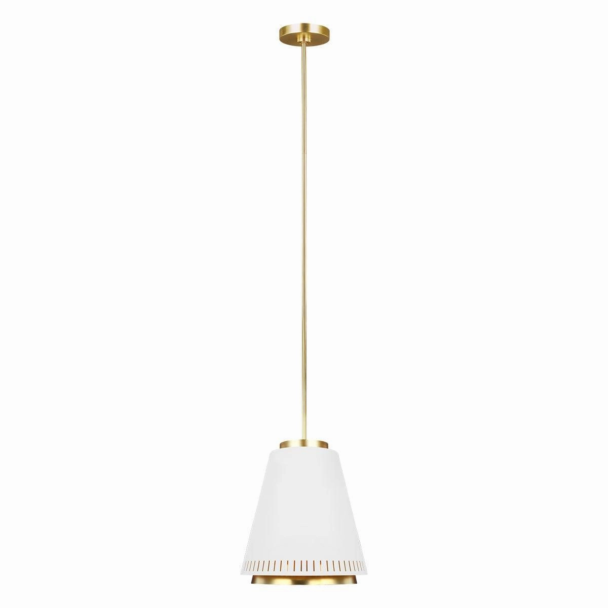 Feiss Carter 1 Light Style B Matte White Ceiling Pendant soft glow ceiling light