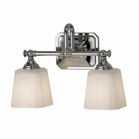 Feiss Concord 2 Light Above Mirror Chrome Bathroom Light vintage desk lamp