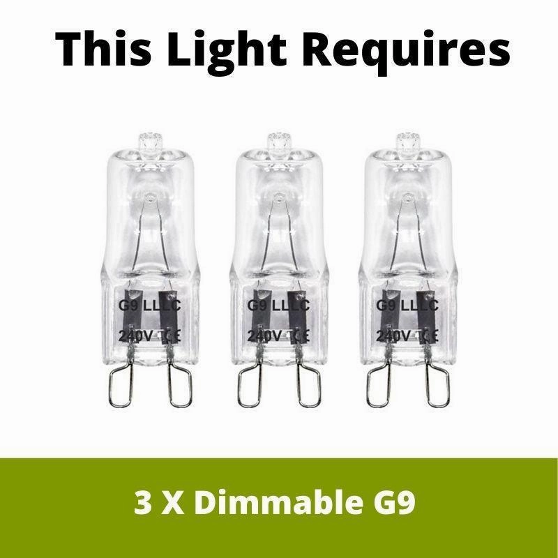 Feiss Concord Chrome 3 Light Bathroom Wall Light