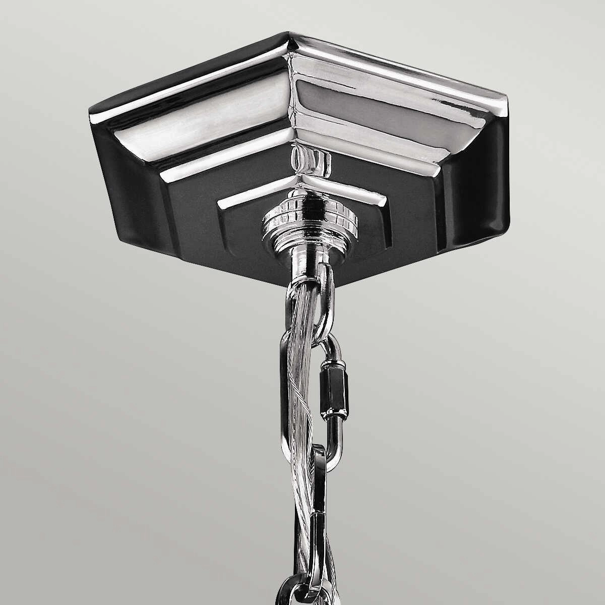 Feiss Corinne 3 Light Nickel Medium Pendant Ceiling Light