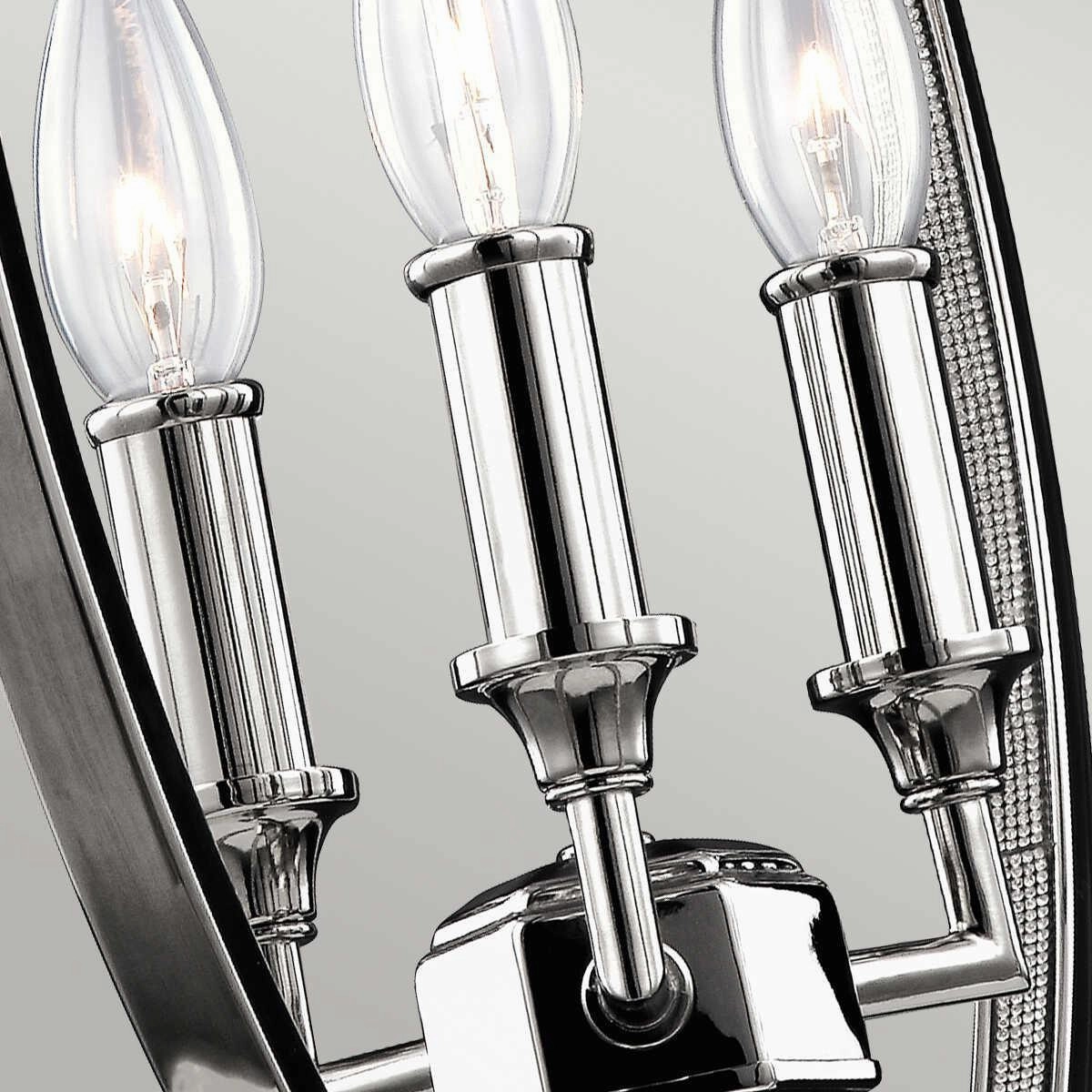 Feiss Corinne 3 Light Nickel Medium Pendant Ceiling Light